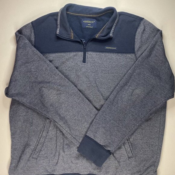 Aeropostale Sweater Adult Size 2XL Fleece 1/4 Zip - Picture 1 of 4